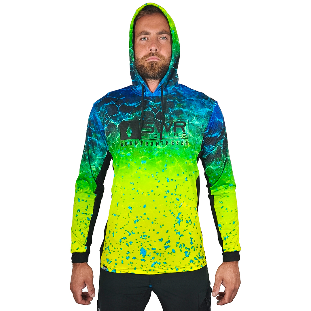 T-SHIRT TECNICA M/L AIRFLOW CON CAPPUCCIO REEF DORADO